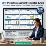 project management templates bundle