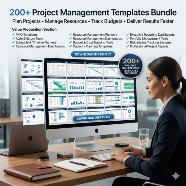project management templates bundle