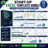 start-up excel template bundle