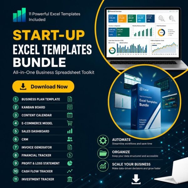 Start-up Excel Templates Bundle