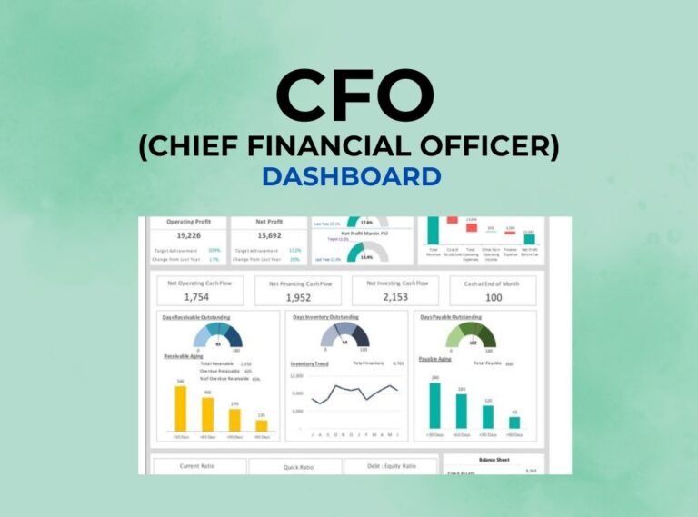 CFO Dashboard Excel Template