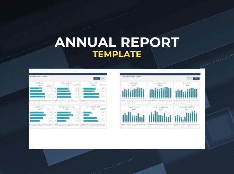 Annual Report Excel Template