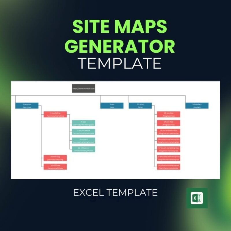 The Sitemap Generator Excel
