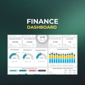 FINANCIAL EXCEL DASHBOARD TEMPLATE