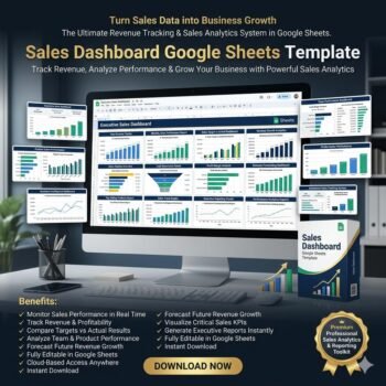 SALES DASHBOARD GOOGLE SHEETS TEMPLATE