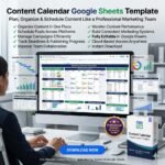 Content Calendar Google Sheets Template