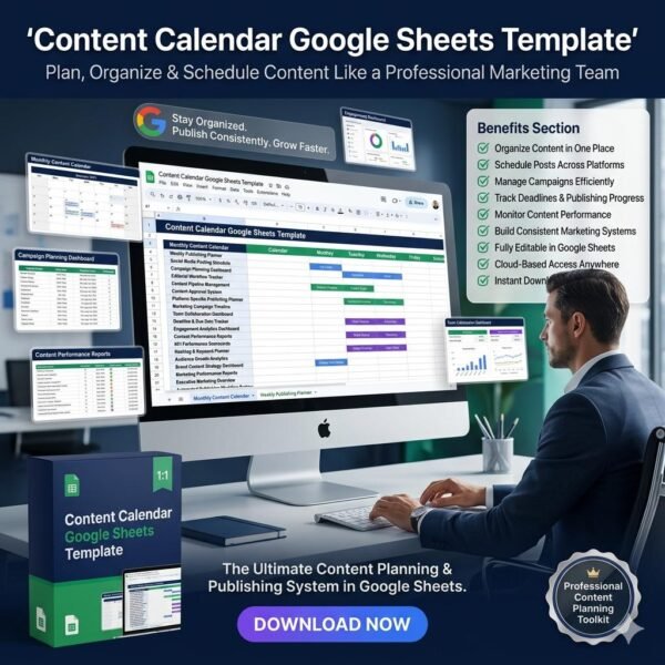 Content Calendar Google Sheets Template