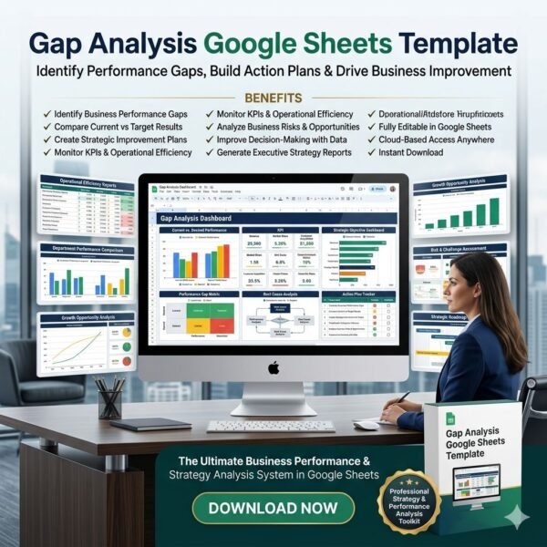 GAP ANALYSIS GOOGLE SHEETS TEMPLATE