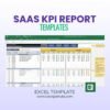 Saase KPI dasboard excel template
