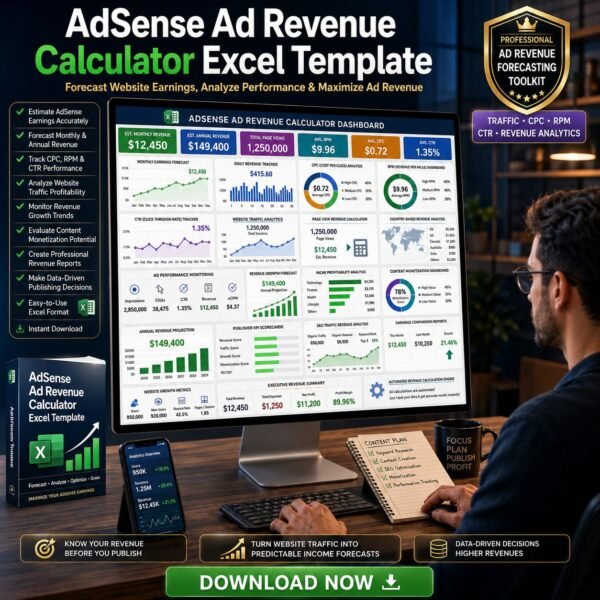 ADSENSE CALCULATOR EXCEL TEMPLATE