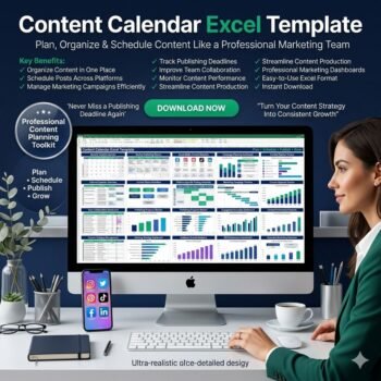 content calender excel template