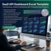 Saase KPI dasboard excel template