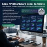 Saase KPI dasboard excel template