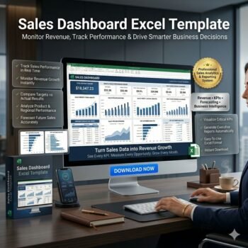 sales dashboard excel template