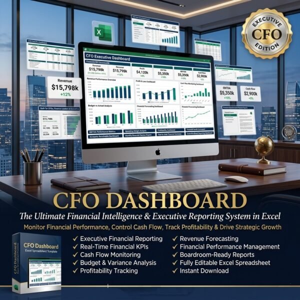 CFO Dashboard Excel Template