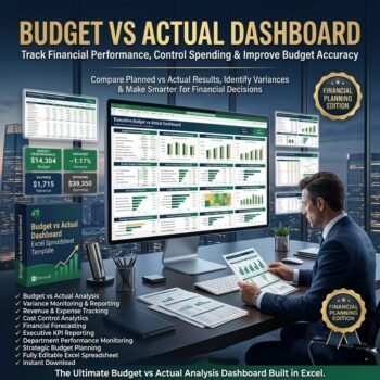 Budget vs Actual Excel Dashboard Template