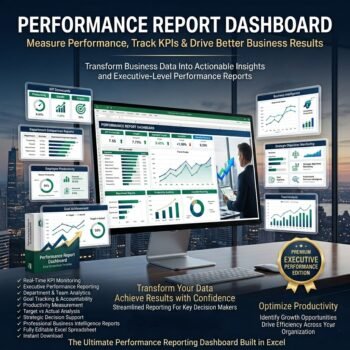 performance report dashboard excel template