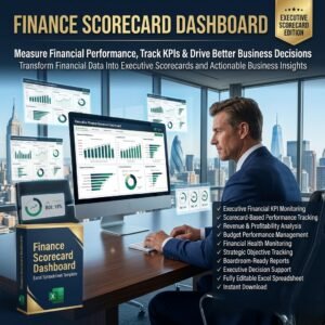 Finance Scorecard – Excel Template