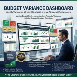 Budget Variance Dashboard – Excel Template