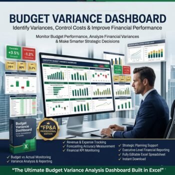 Budget Variance Dashboard – Excel Template