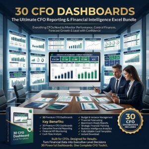30 CFO KPI Dashboard – Excel Template