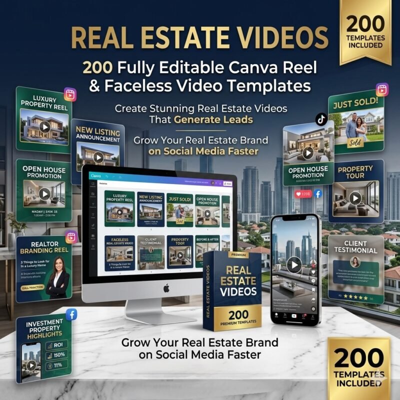 Real Estate Reel Video | Realtor Instagram Reel Templates