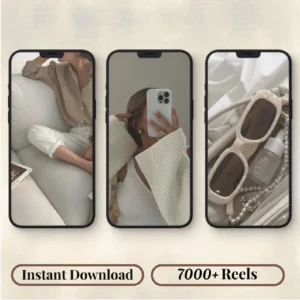 50,000+ Faceless Reels Bundle | Aesthetic Videos for Digital Marketing