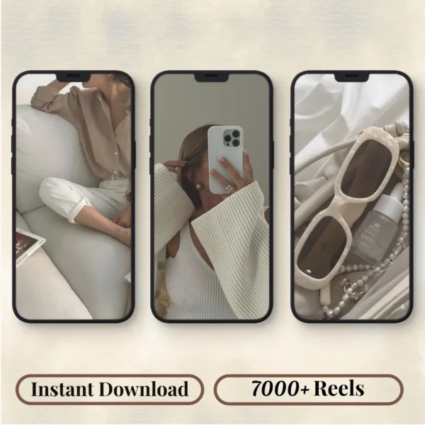 50,000+ Faceless Reels Bundle | Aesthetic Videos for Digital Marketing